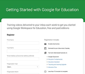 Training Google Education